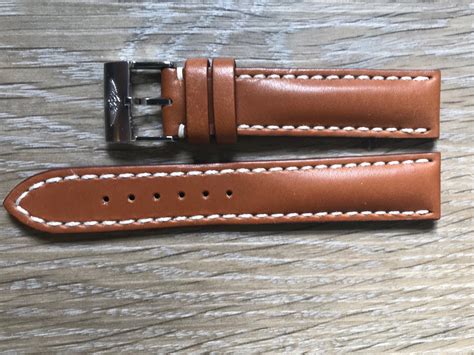 genuine breitling leather band|Breitling titanium watch band.